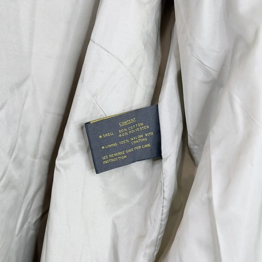 Vintage Fleet Street Beige Hooded Anorak Jacket - Women's Large Removable Hood - Picture 8 of 11